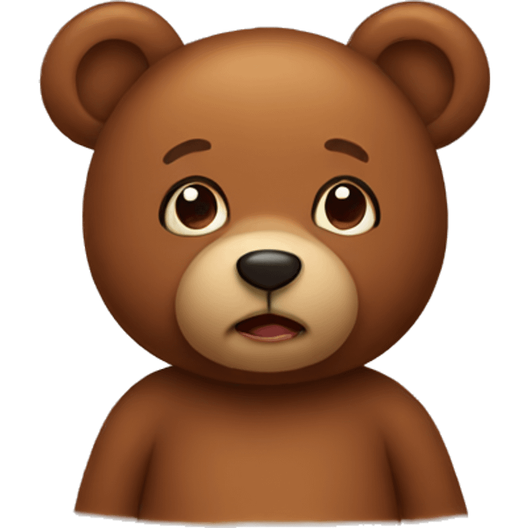 Brown teddy bear emoji