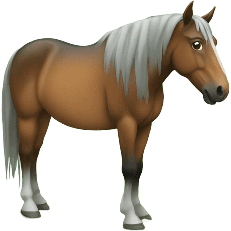 horse eating grass  emoji