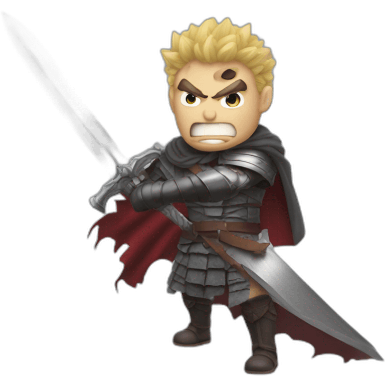 angry berserk guts with large sword emoji