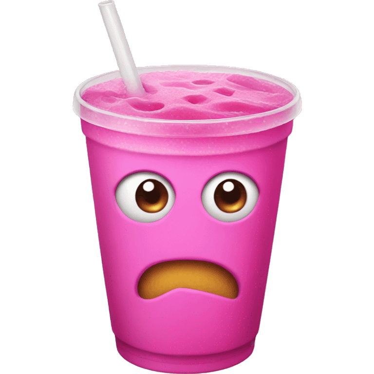 Pink monster drink  emoji