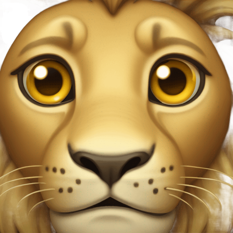 Lion with exclamation mark emoji