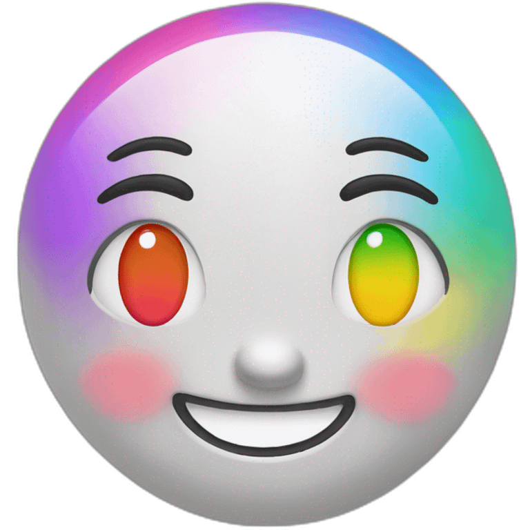 smiling face with rainbow heart-eyes emoji