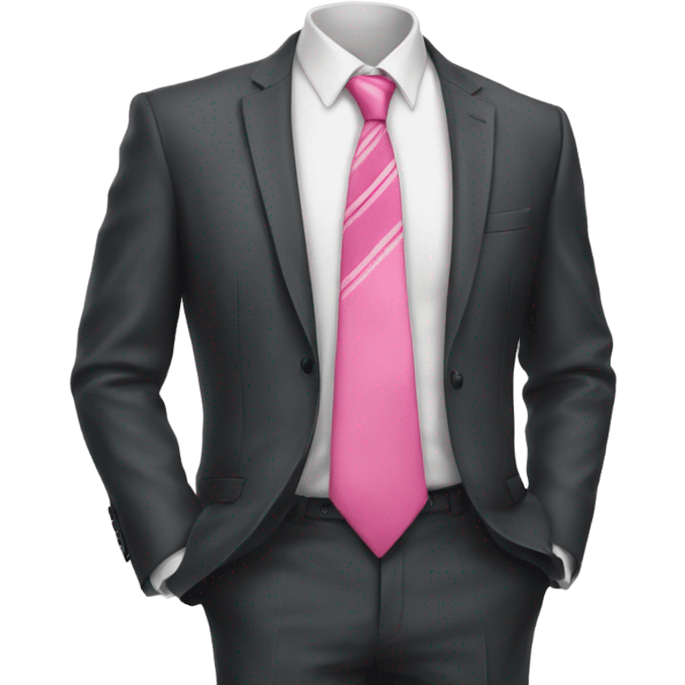 Pink tie emoji