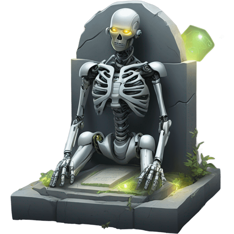 Cyborg grave emoji