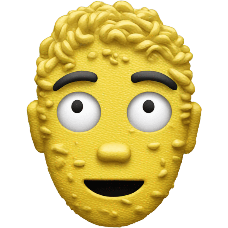 Emoji covered in glue emoji