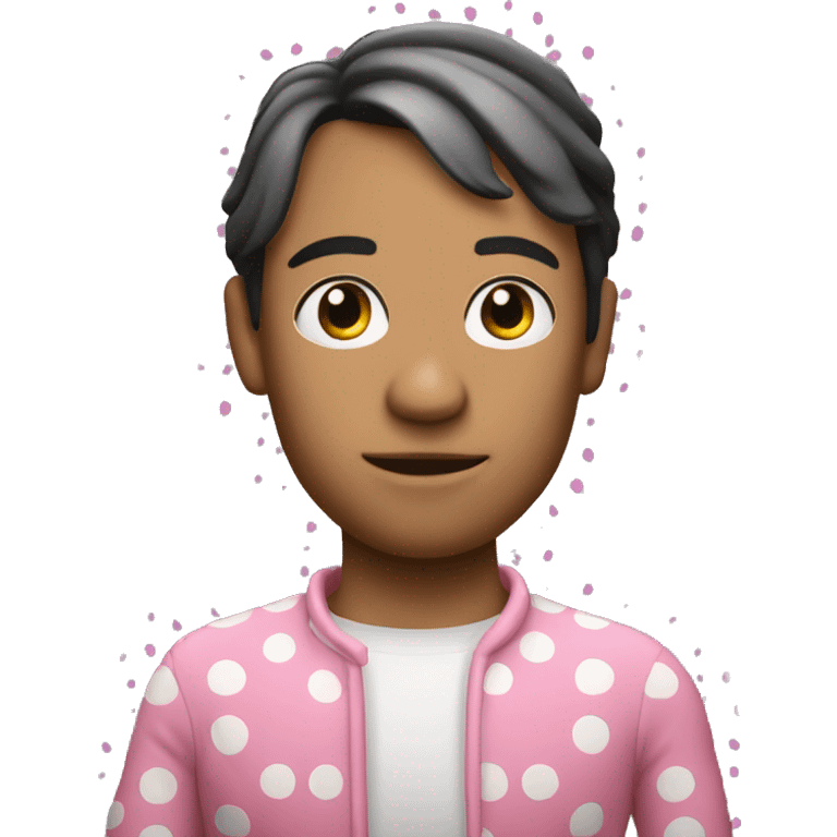 Pink poka dot sting Rey  emoji