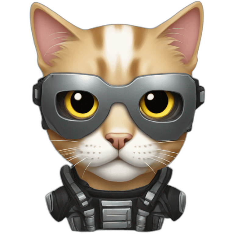 Terminator cat emoji