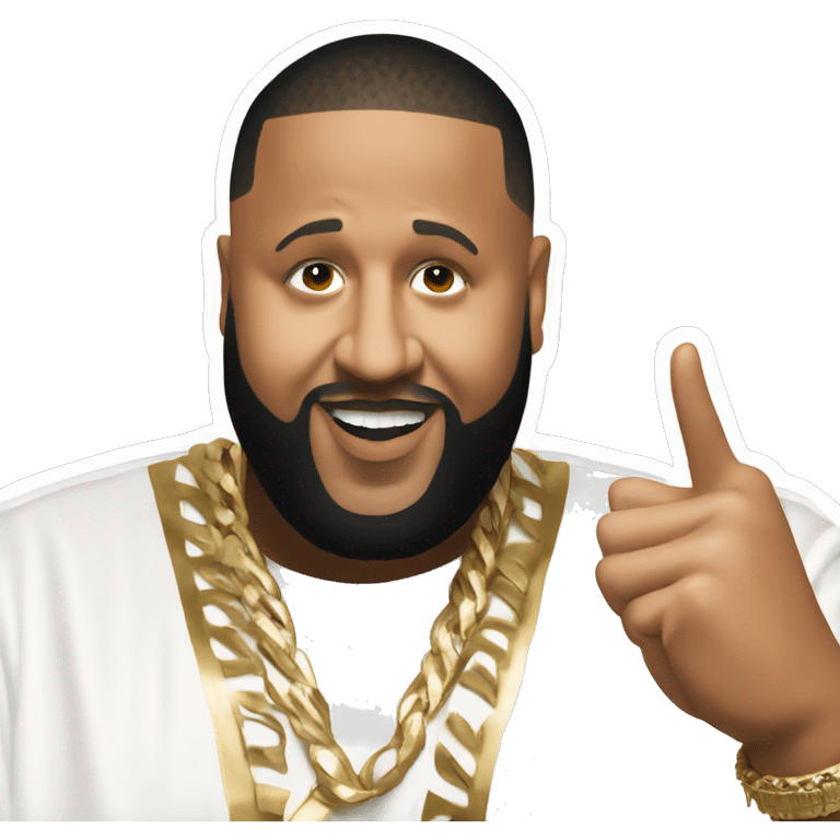 dj khaled saying god did with finger up emoji