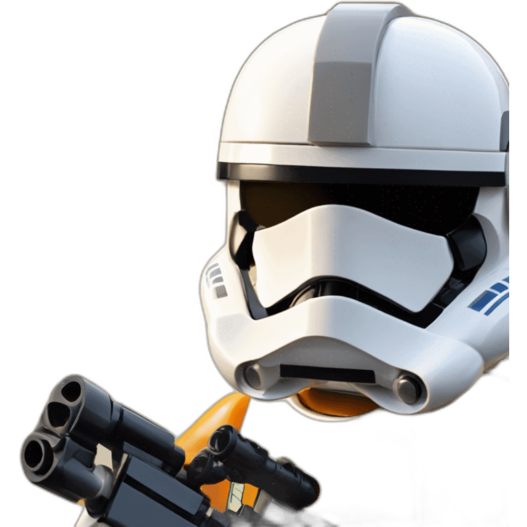 Stikcer of Lego Star Wars Trooper emoji