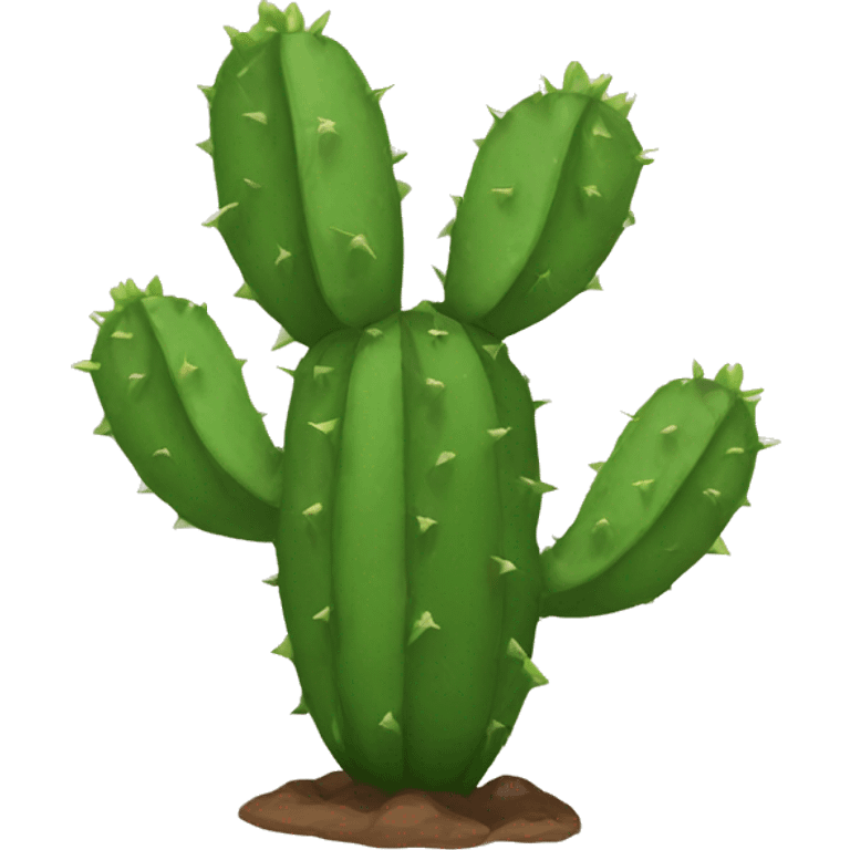 single flat Nopal without pot emoji