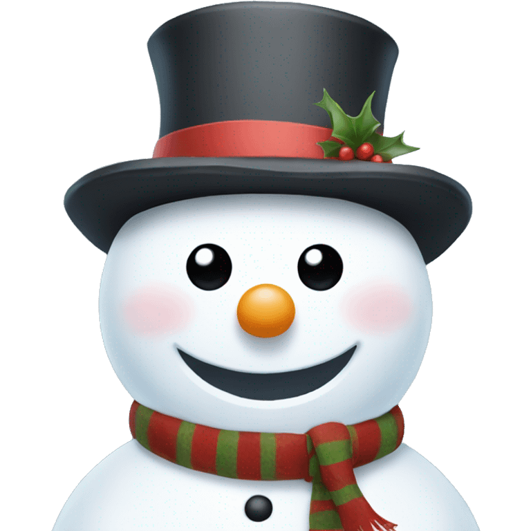 Pretty snowman emoji