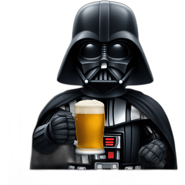 dark Vader drink beer emoji