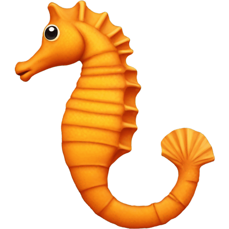 an orange sea horse emoji