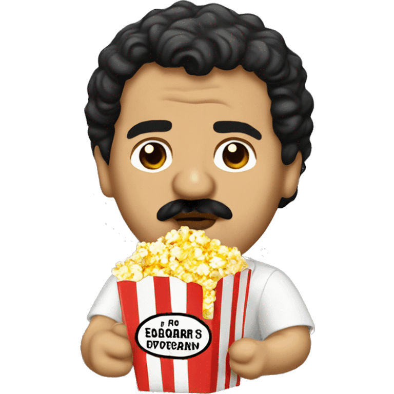 Pablo Escobar eating popcorn emoji