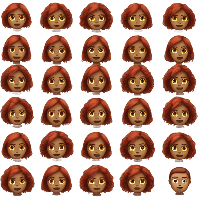 dark red hair woman emoji