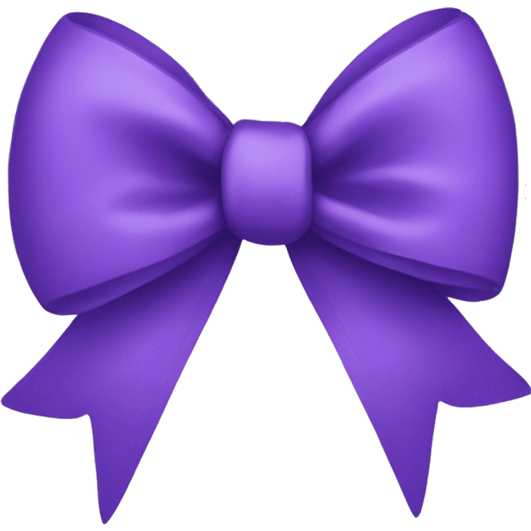 Purple bow emoji