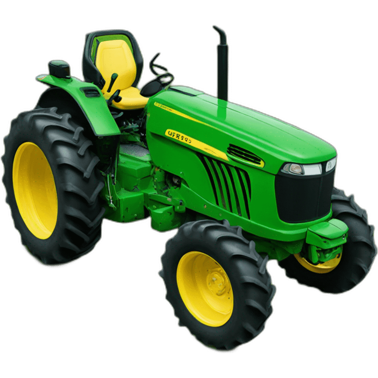 green john deere tractor emoji