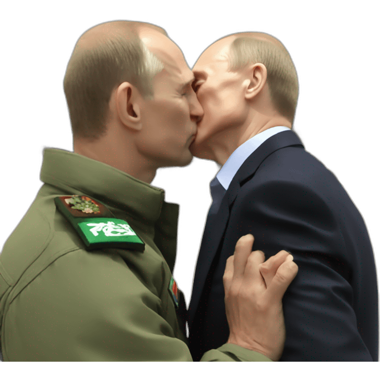 Putin kisses hamas leader emoji