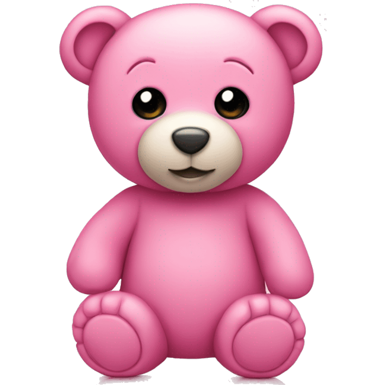 Teddy bear pink emoji