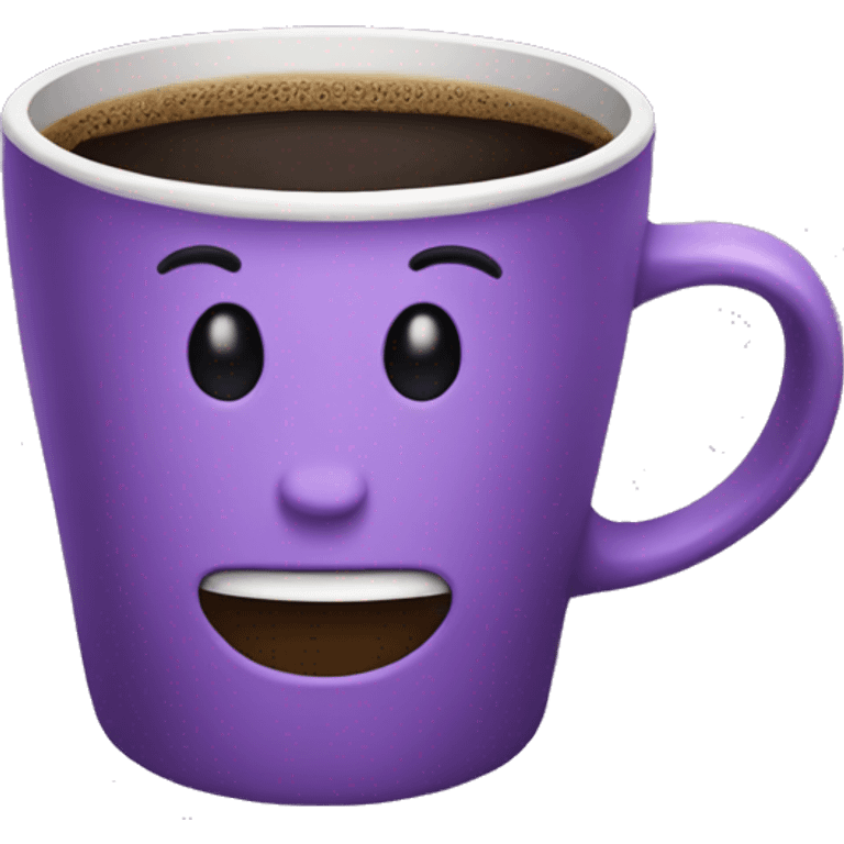 Purple Coffe emoji