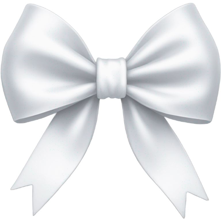 A white bow with shine emoji