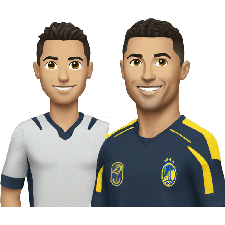 Ronaldo with alnassr emoji