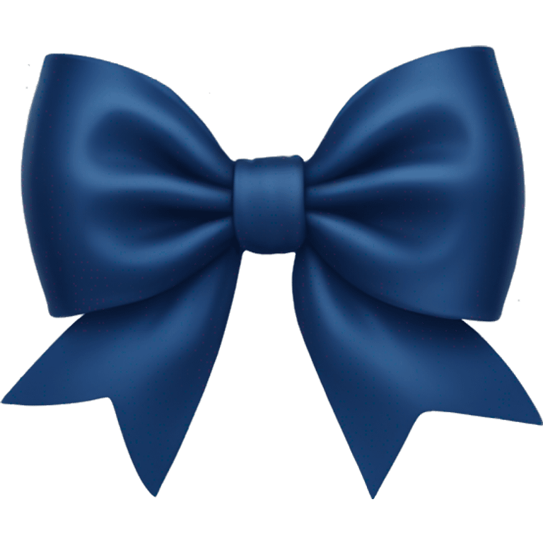 Navy blue bow emoji