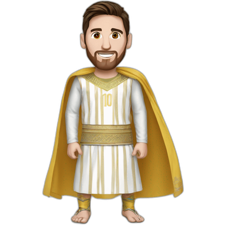 Messi wears an Arabic costume emoji