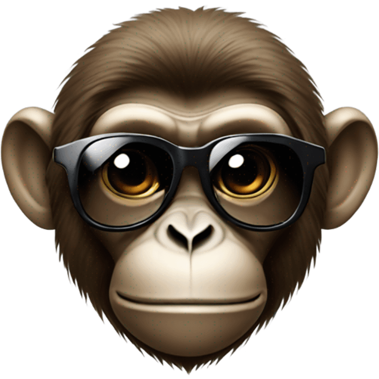 Monkey wearing sunglasses  emoji