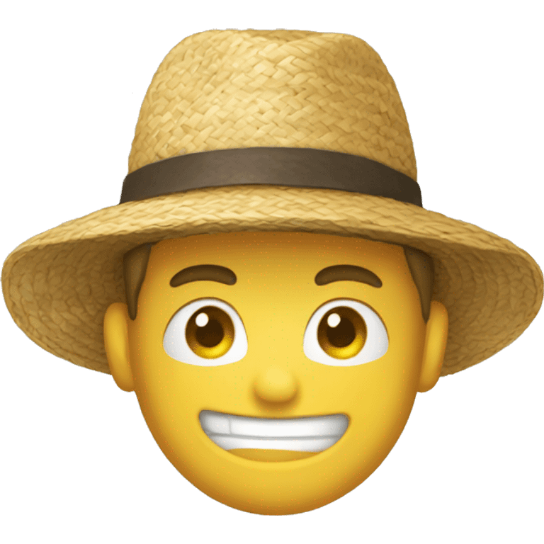 Straw hat emoji