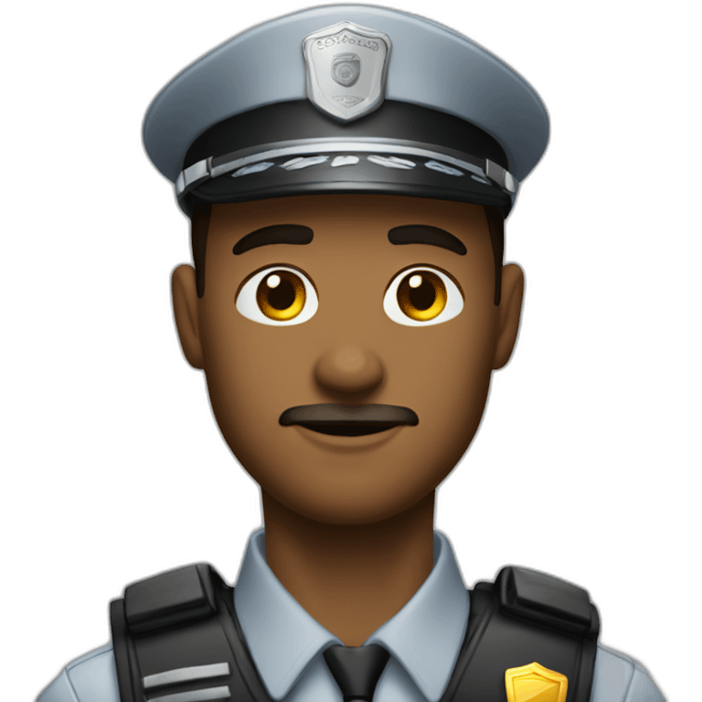 Handsome security guard emoji