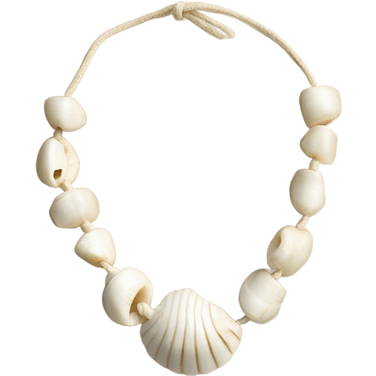 Puka shell necklace  emoji