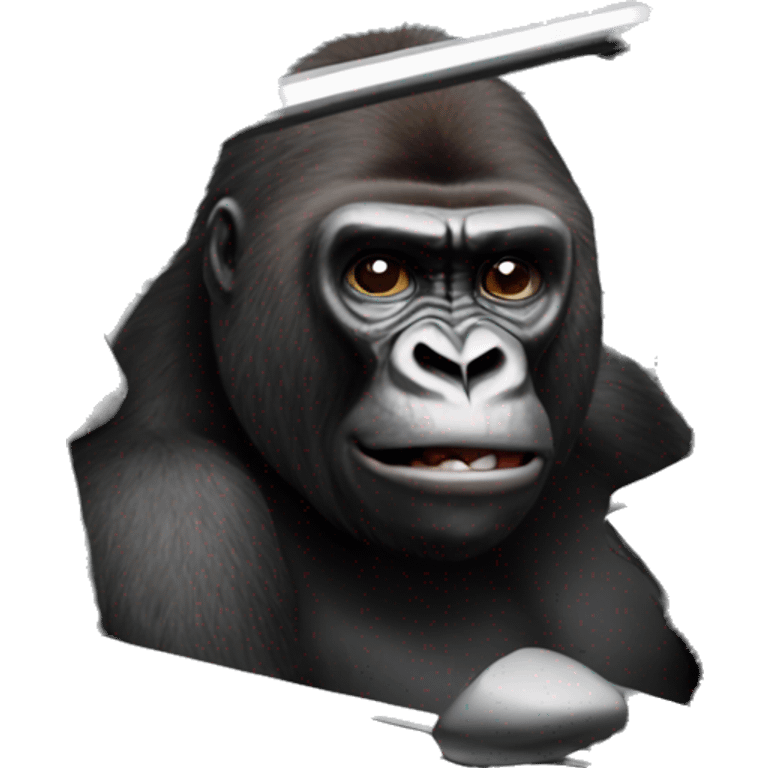 Gorilla in a corvette  emoji