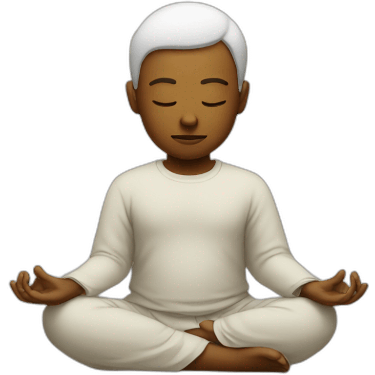 meditating emoji