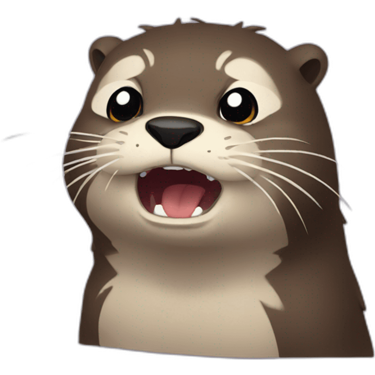 angry anime otter emoji