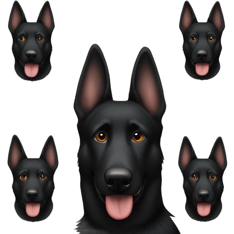 Black german shepherd emoji