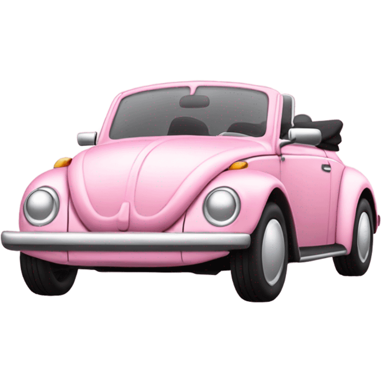 light pink beetle convertible  emoji