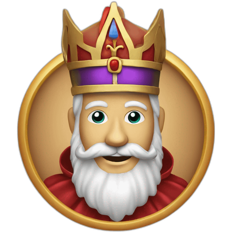 Sinterklaas met een staf emoji