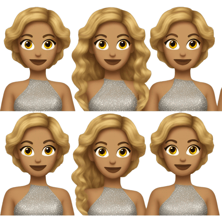 beyonce with a sparkly drees emoji