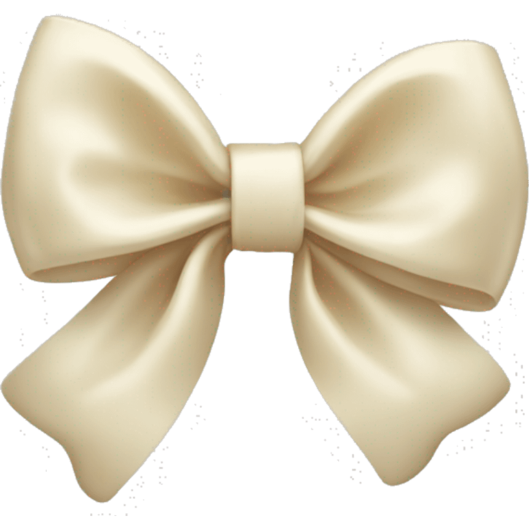 Cream bow emoji