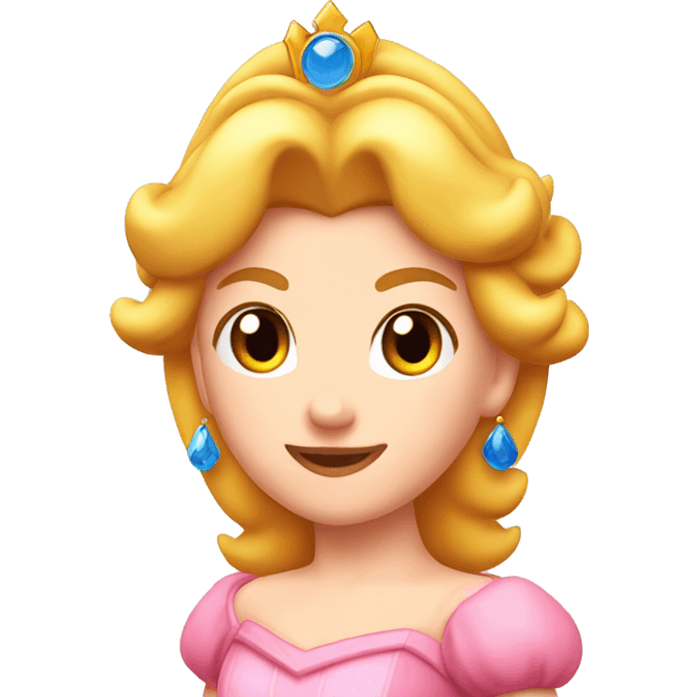 Princess Peach head emoji