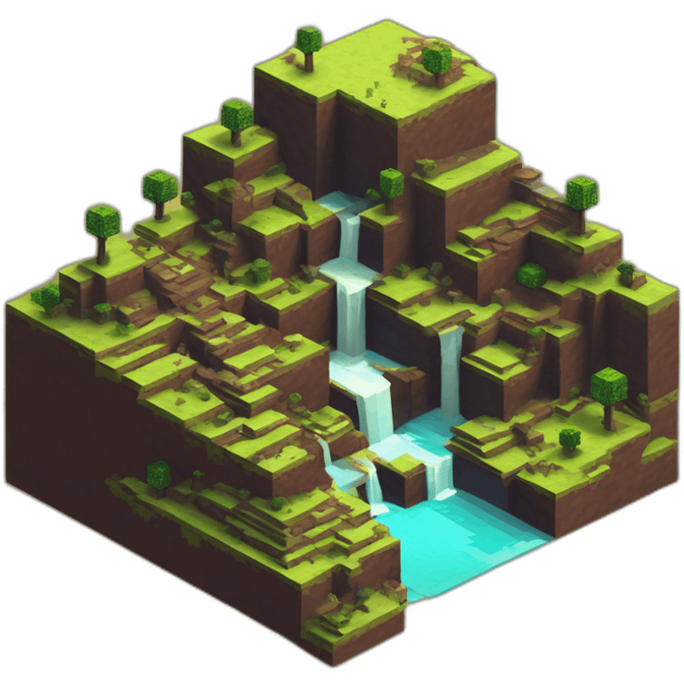 isometric-3d-nether-minecraft-landscape emoji