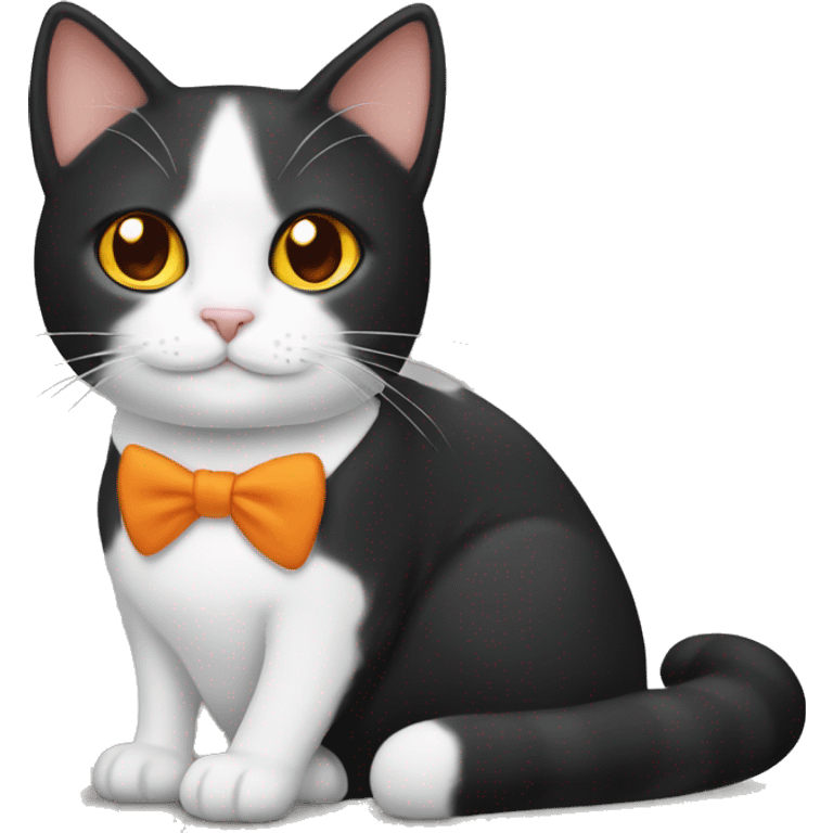 tuxedo cat and orange cat emoji