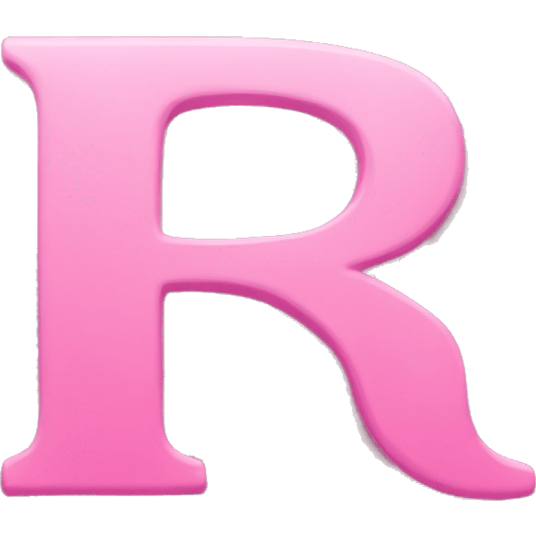 pink letter r emoji