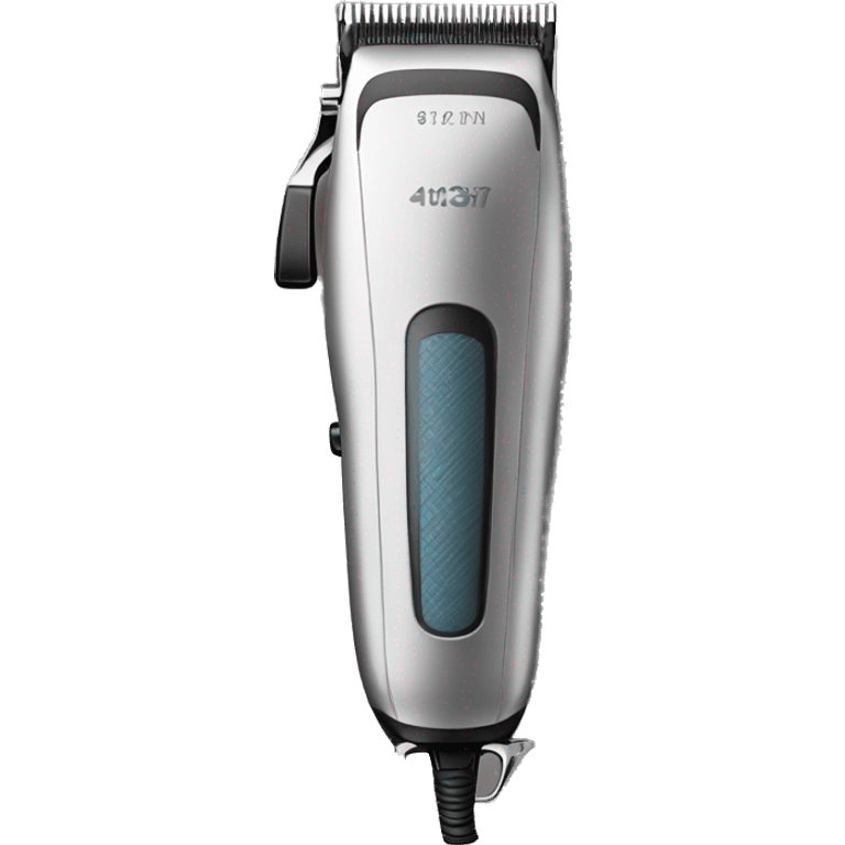 hair clipper with a barber pole emoji