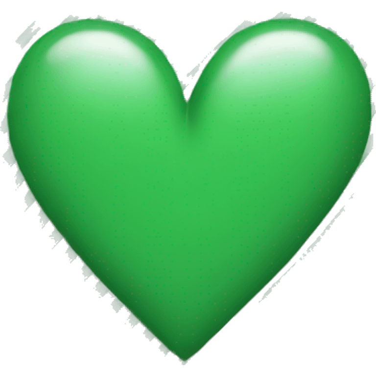 Green heart with white stripes emoji