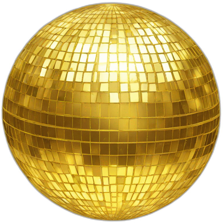  golden disco ball emoji