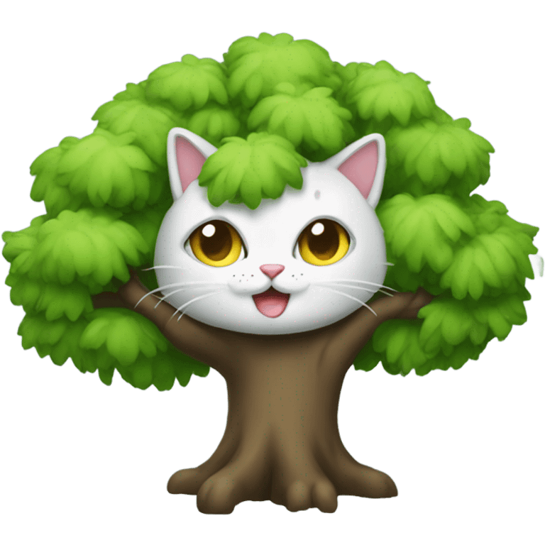 tree color cat emoji