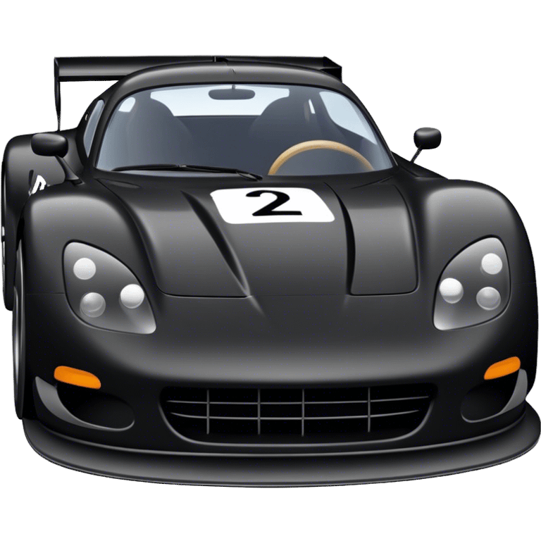 black race car emoji