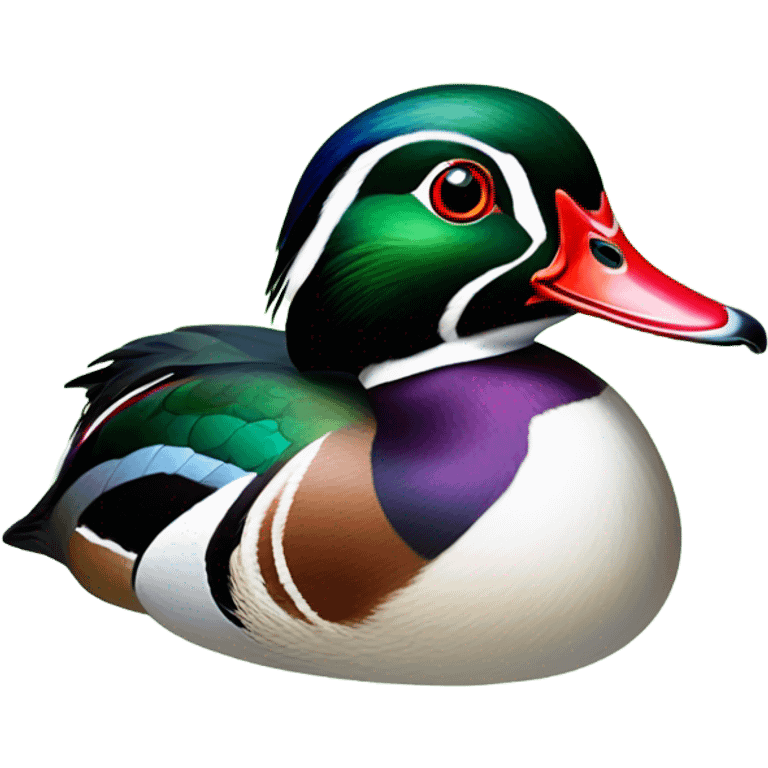 Wood duck drake emoji